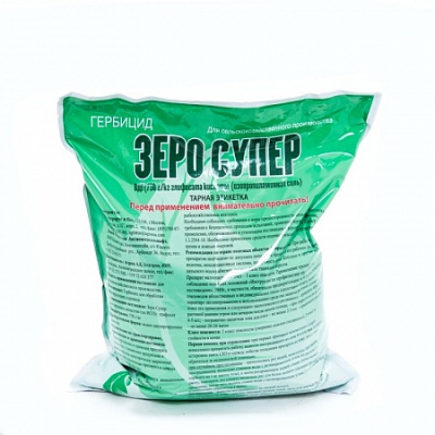 Зеро Супер, ВДГ (глифосат кислоты(изопропиламинная соль), 750г/кг.). Пакет 5кг.