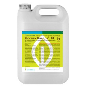 Доспех Квадра, КС (Имидаклоприд 300 г/л + тебуконазол 30 г/л + тиабендазол 30 г/л + имазалил 20 г/л) .Канистра 5л.