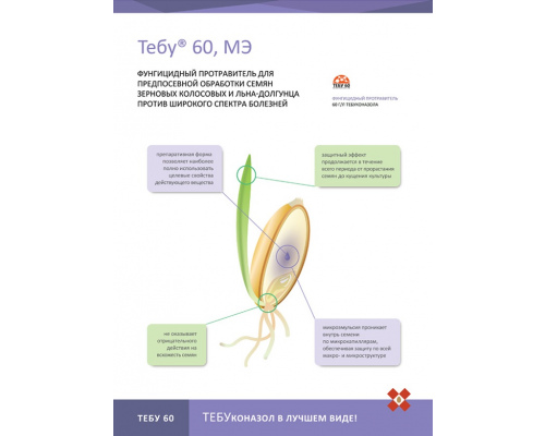 Тебу 60, МЭ (тебуконазола 60 г/л), Канистра 5л.